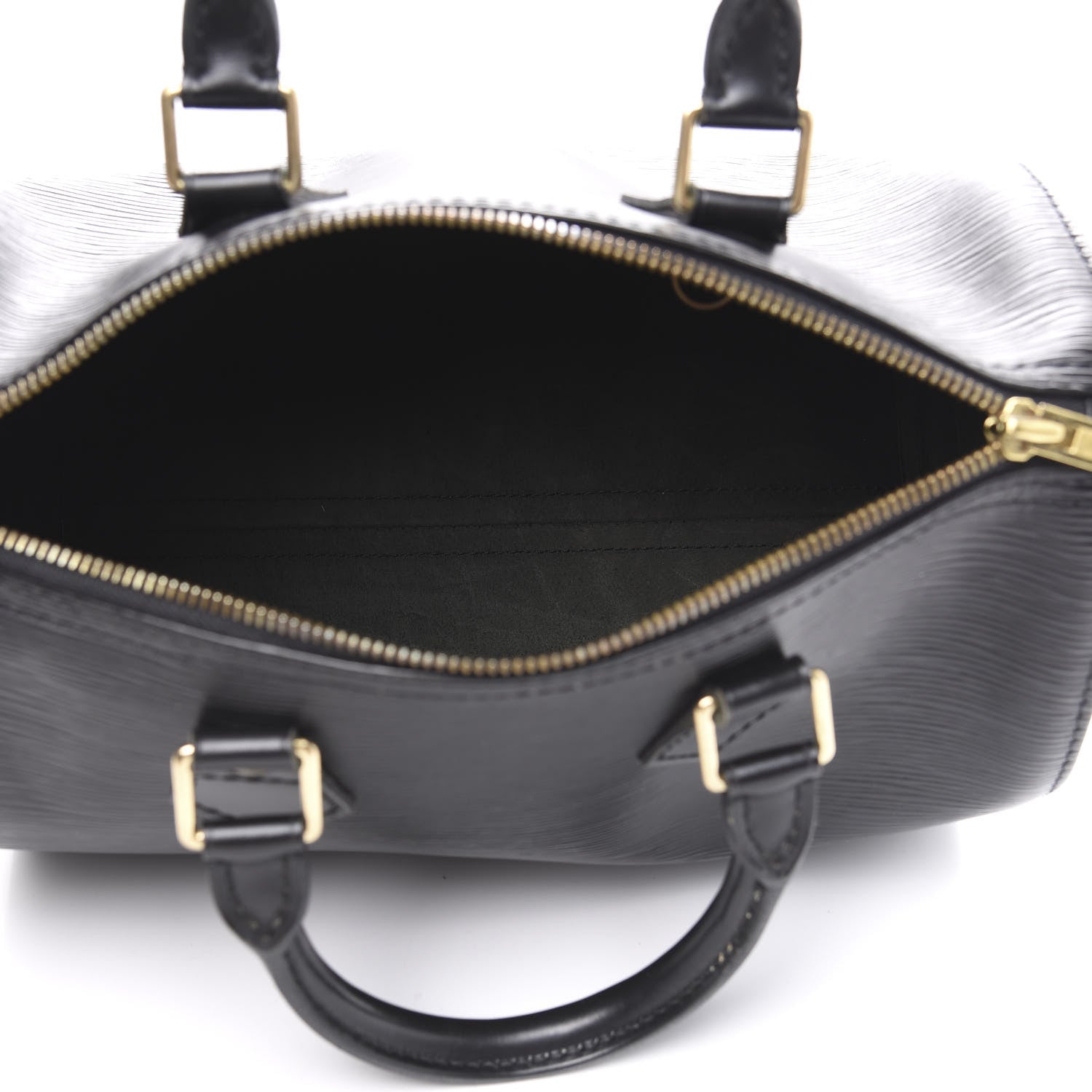 Louis Vuitton Epi Speedy 25 Black 5 of 14