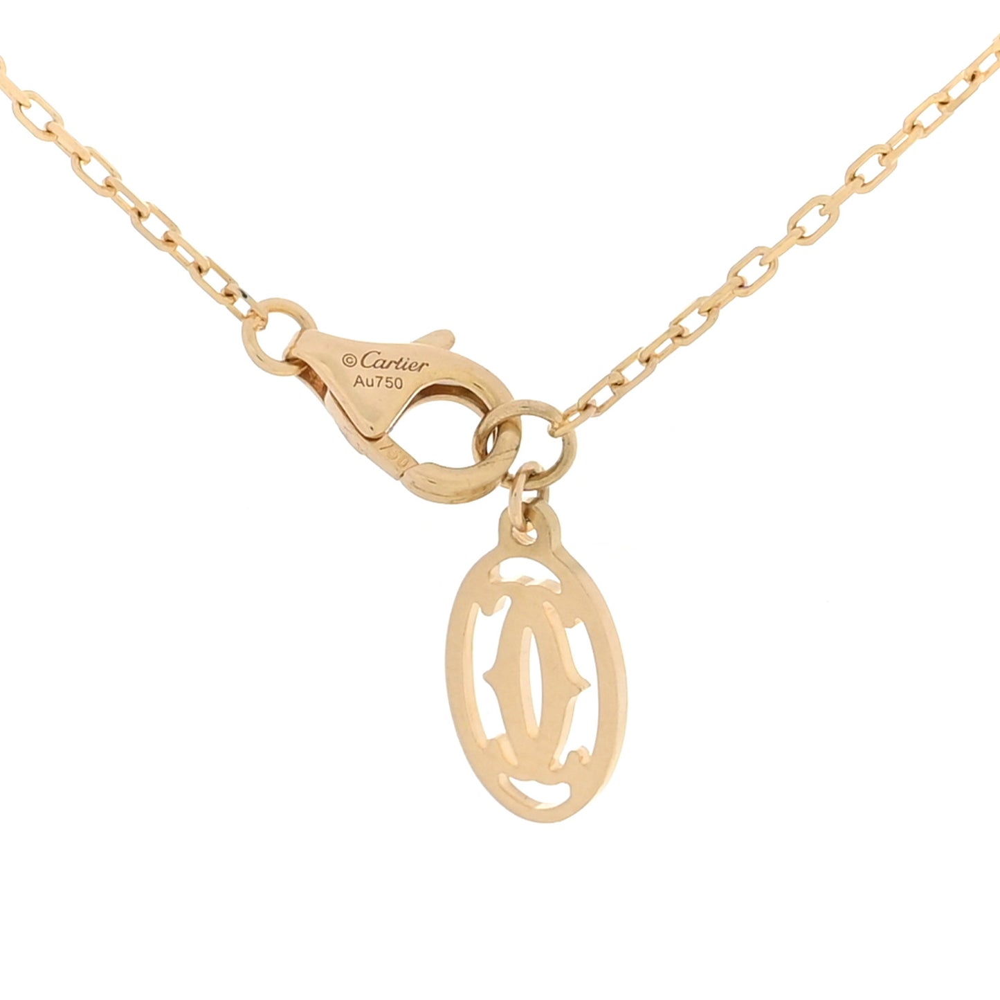 18K Yellow Gold Diamond SM D'Amour Pendant Necklace