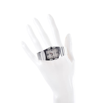 Omega Stainless Steel Diamond Mother of Pearl 25mm Constellation Quadrella Quartz Watch 1586.70.00 2 of 7