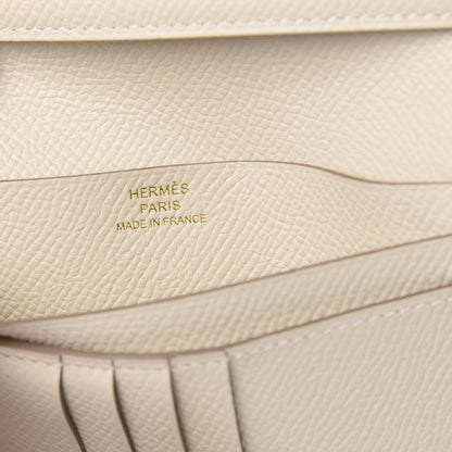 Hermes Epsom Bearn Compact Wallet Craie 5 of 6