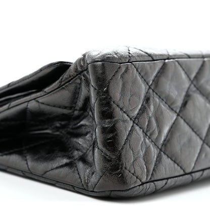 Chanel Metallic Aged Calfskin Quilted 2.55 Reissue 228 Flap Black 9 of 14