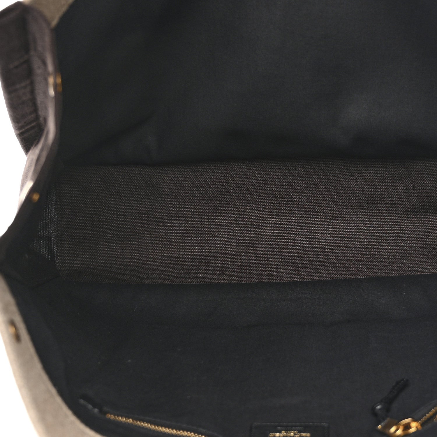 Saint Laurent Linen Calfskin Rive Gauche Tote Natural 6 of 12