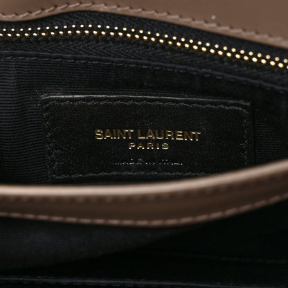 Saint Laurent Calfskin Y Quilted Monogram Toy Loulou Crossbody Bag Taupe 6 of 9