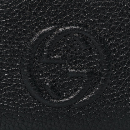 Gucci Pebbled Calfskin Small Soho Zip Around Wallet Black 9 of 10
