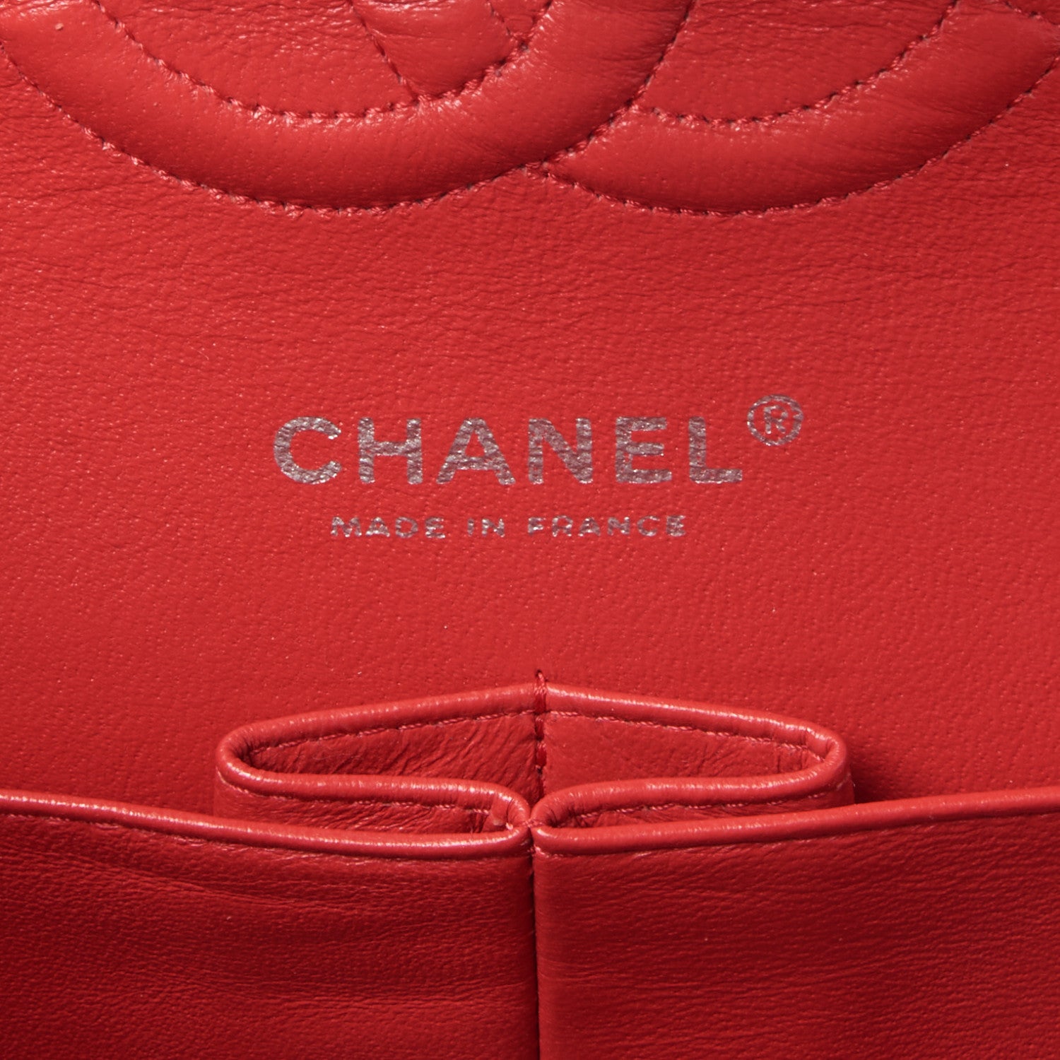 Chanel Lambskin Quilted Medium Double Flap Red 8 of 9