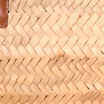 Celine Raffia Calfskin Triomphe Teen Panier Tan 9 of 9