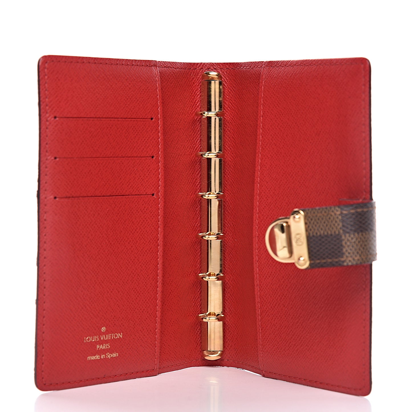 Damier Ebene Koala Small Ring Agenda Cover Red