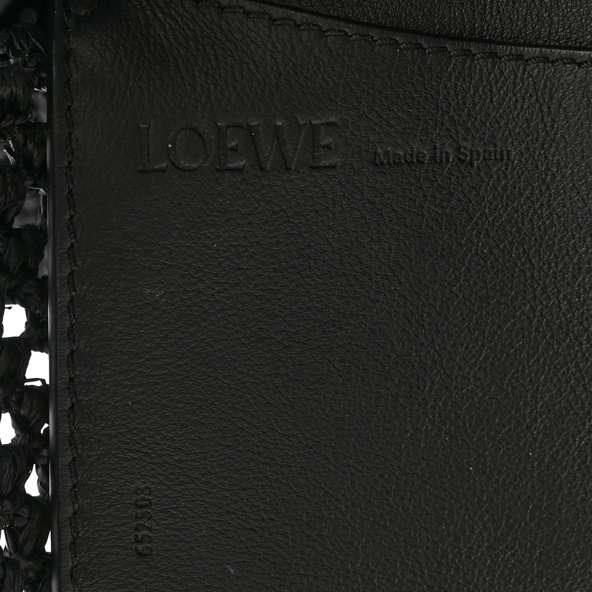 Loewe Raffia Donut Chain Medium Ola Shoulder Bag Black 6 of 12