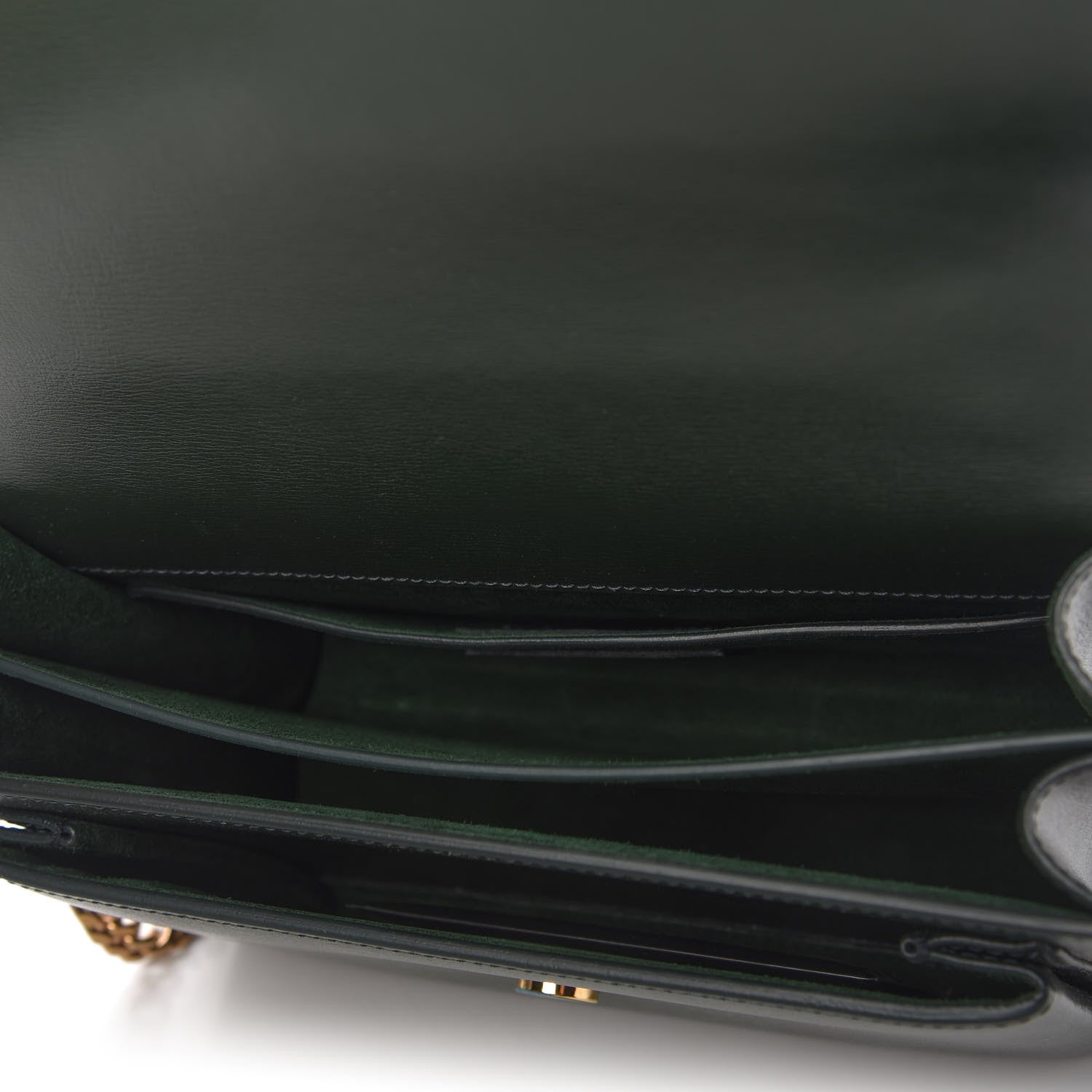 Saint Laurent Calfskin Medium Monogram Sunset New Vert Fonce 5 of 10