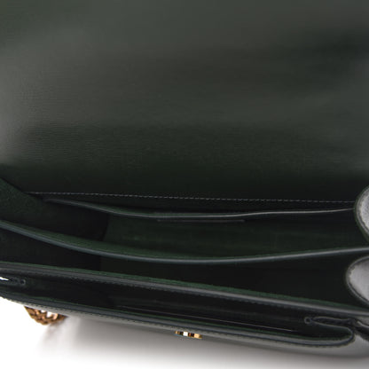 Saint Laurent Calfskin Medium Monogram Sunset New Vert Fonce 5 of 10