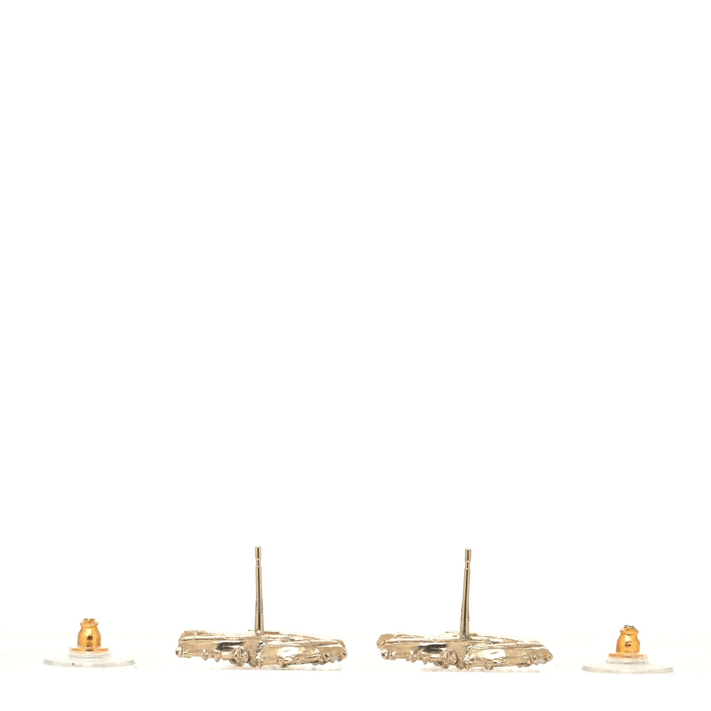 Pearl CC Camellia Express Stud Earrings Gold