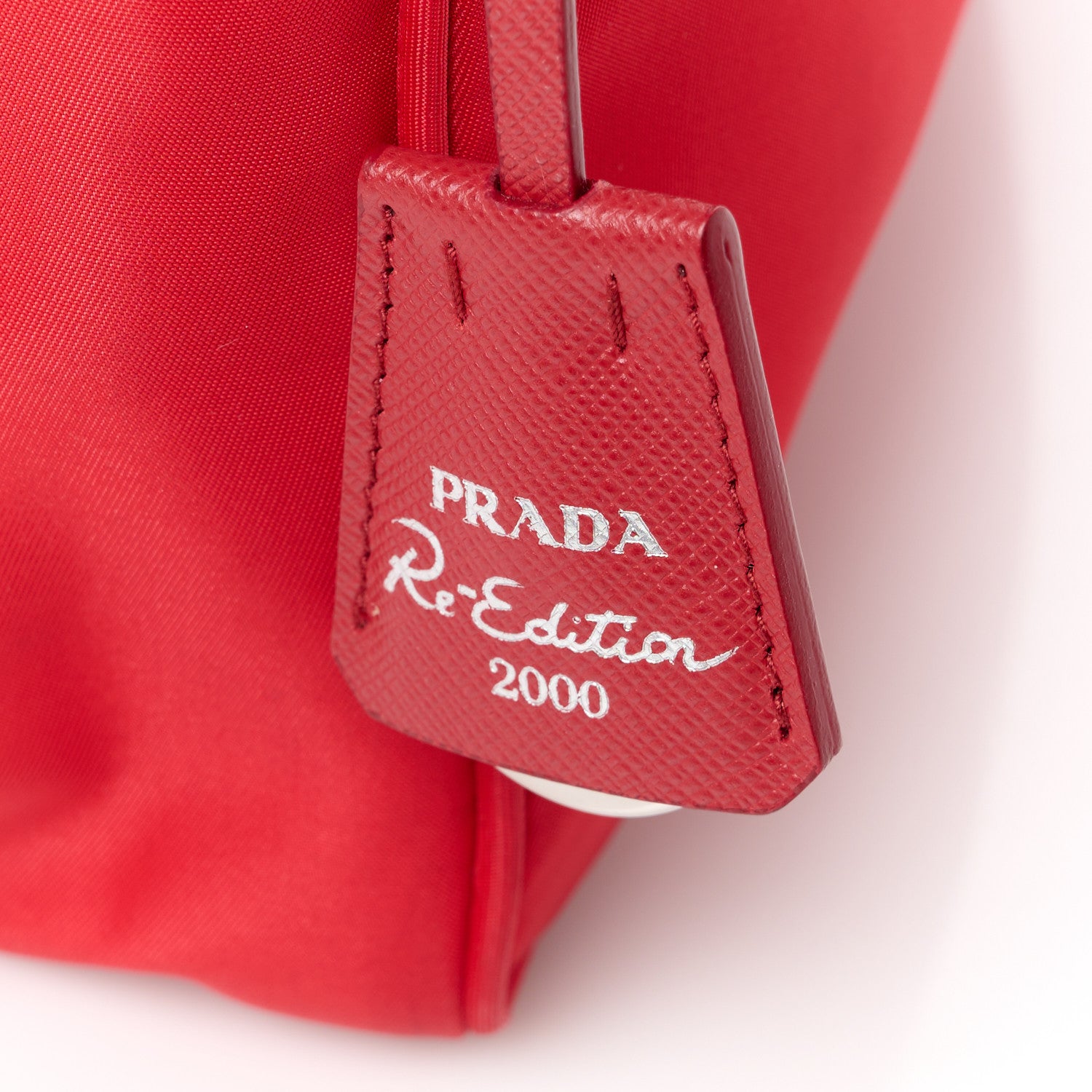 Prada Tessuto Nylon Mini Re-Edition 2000 Bag Rosso 9 of 16