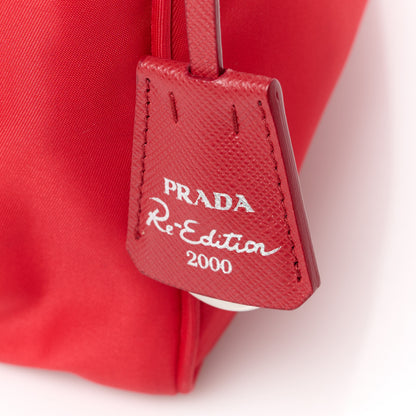 Prada Tessuto Nylon Mini Re-Edition 2000 Bag Rosso 9 of 16