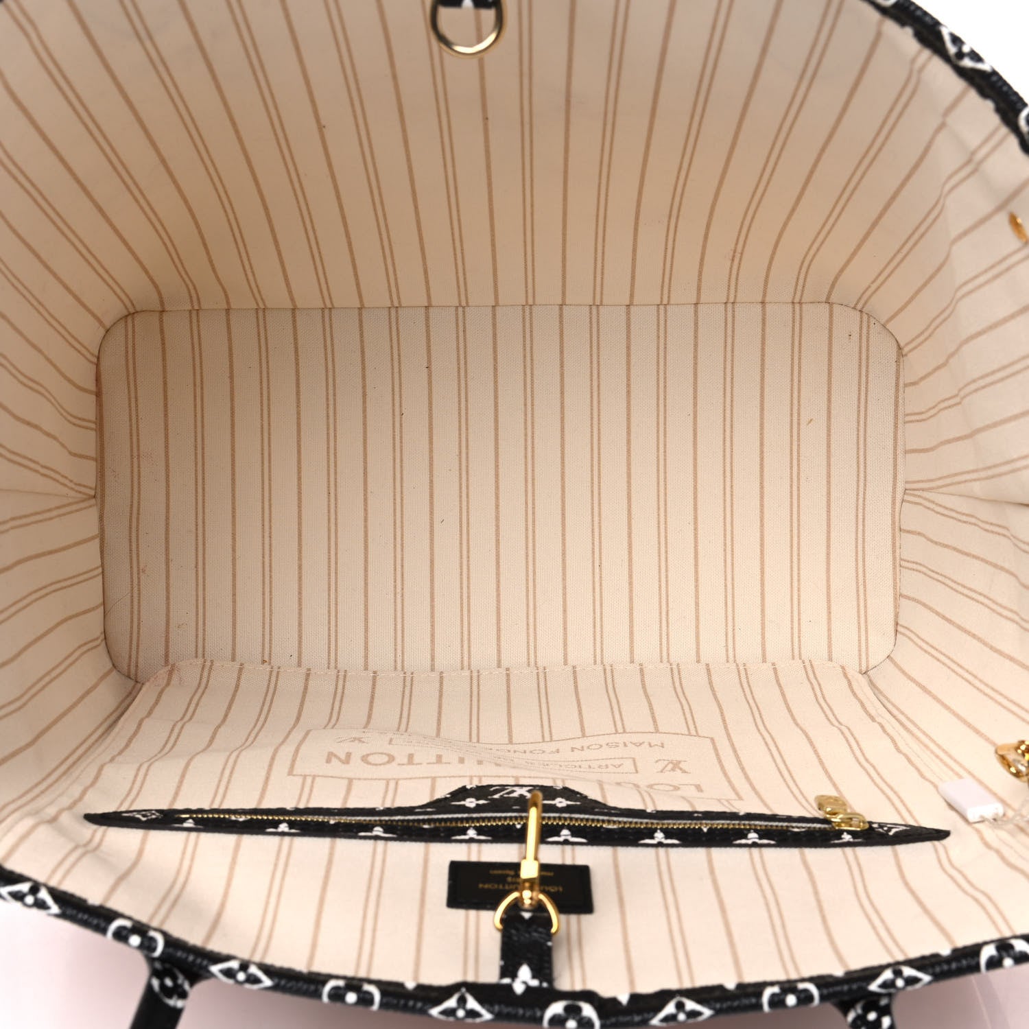 Louis Vuitton Monogram Giant Jungle Neverfull MM Ivory 4 of 4