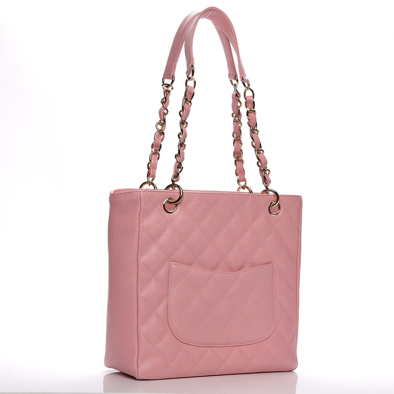 Chanel Caviar Petit Shopping Tote PST Pink 3 of 7