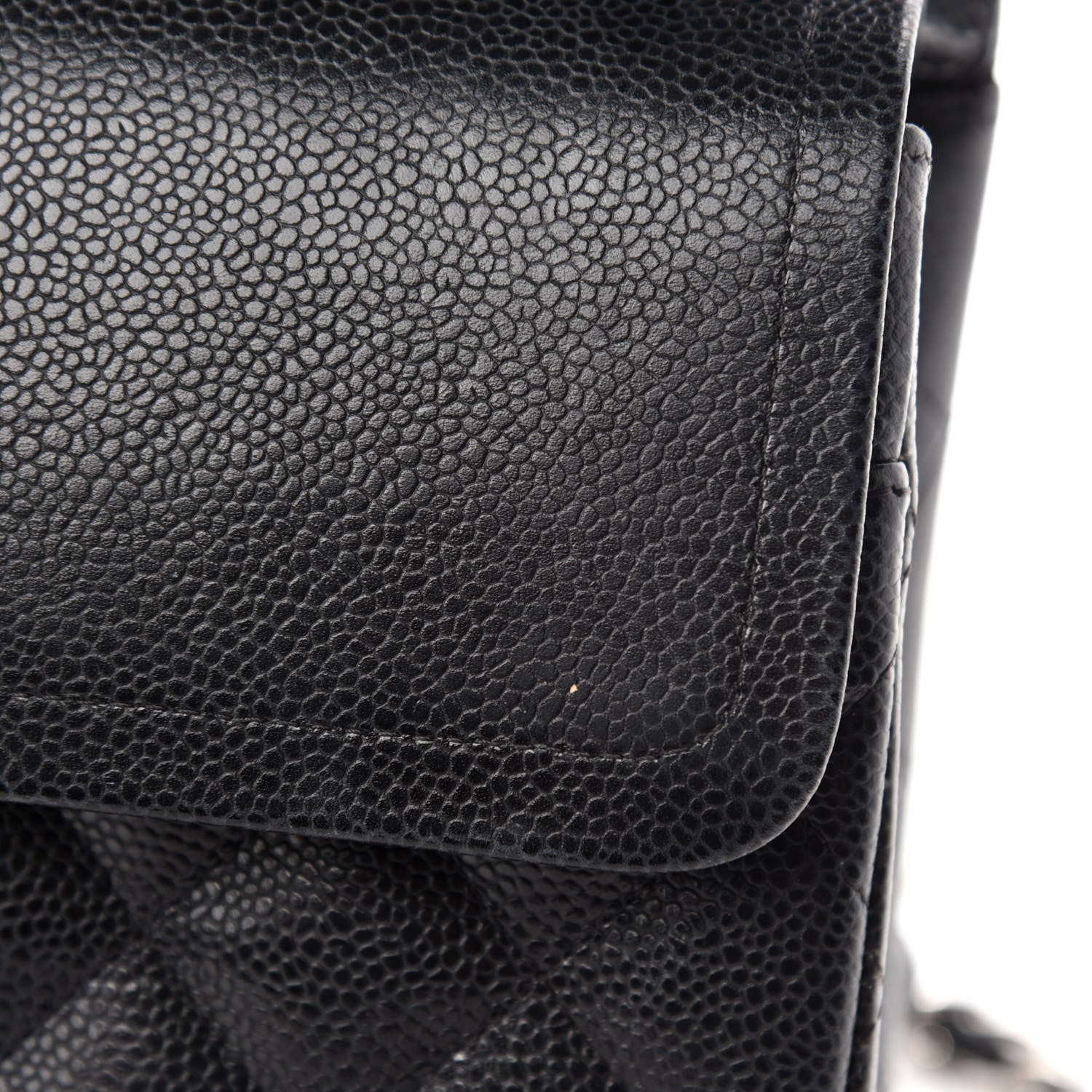 Chanel Caviar Quilted Jumbo Double Flap Black 12 of 19
