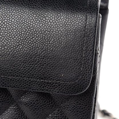 Chanel Caviar Quilted Jumbo Double Flap Black 12 of 19