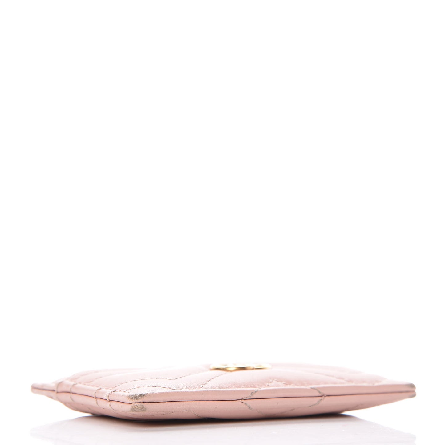Calfskin Matelasse GG Marmont Card Holder Perfect Pink