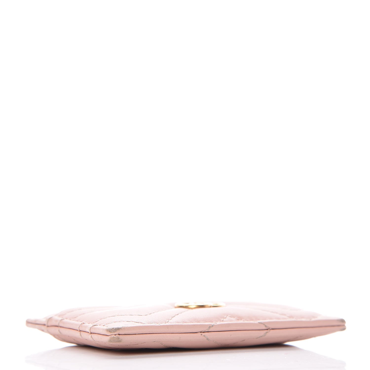 Gucci Calfskin Matelasse GG Marmont Card Holder Perfect Pink 4 of 12