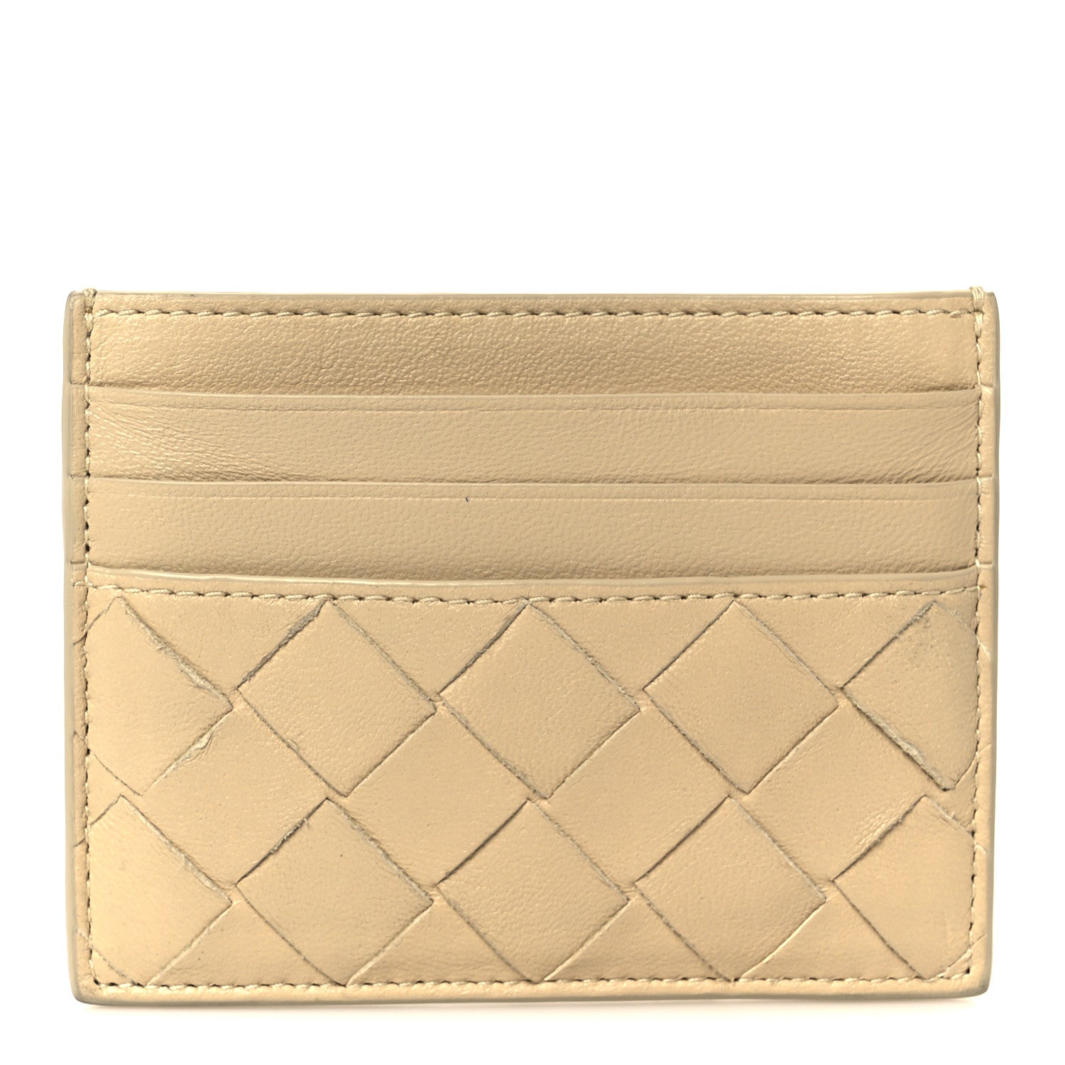 Bottega Veneta Nappa Intrecciato Card Holder Porridge 1 of 10