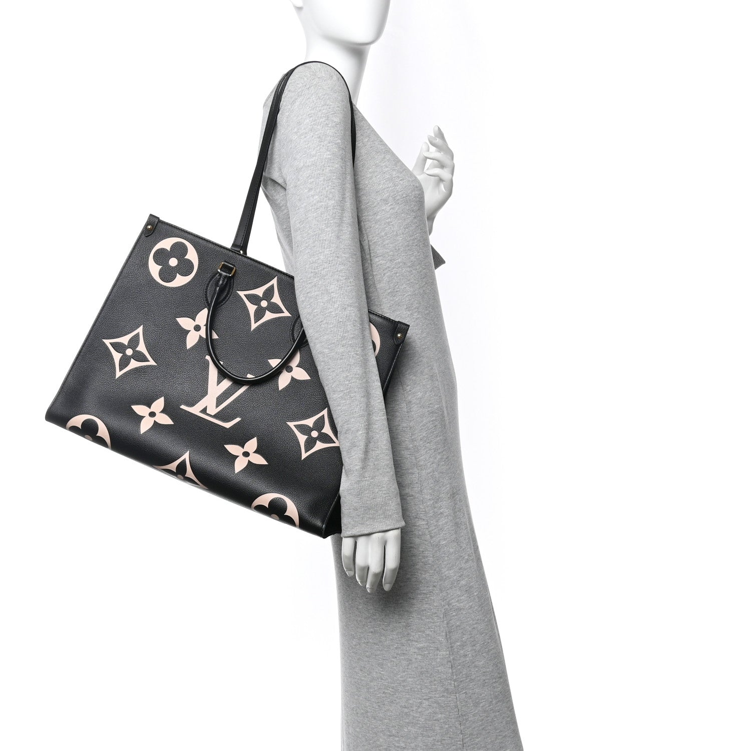 Louis Vuitton Empreinte Monogram Giant Onthego GM Black Beige 2 of 9