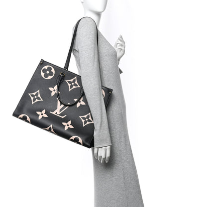 Louis Vuitton Empreinte Monogram Giant Onthego GM Black Beige 2 of 9