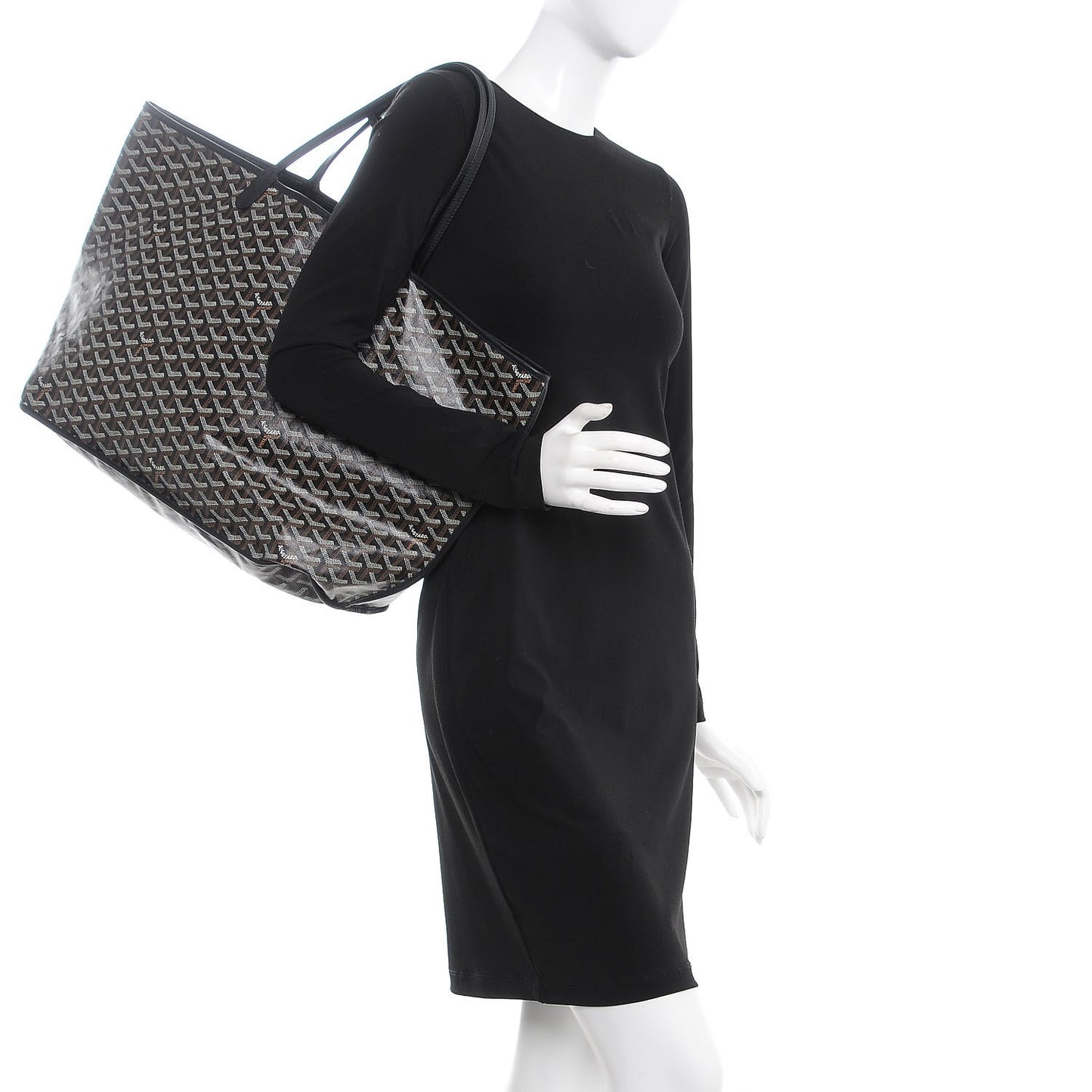 Goyardine Reversible Anjou GM Black