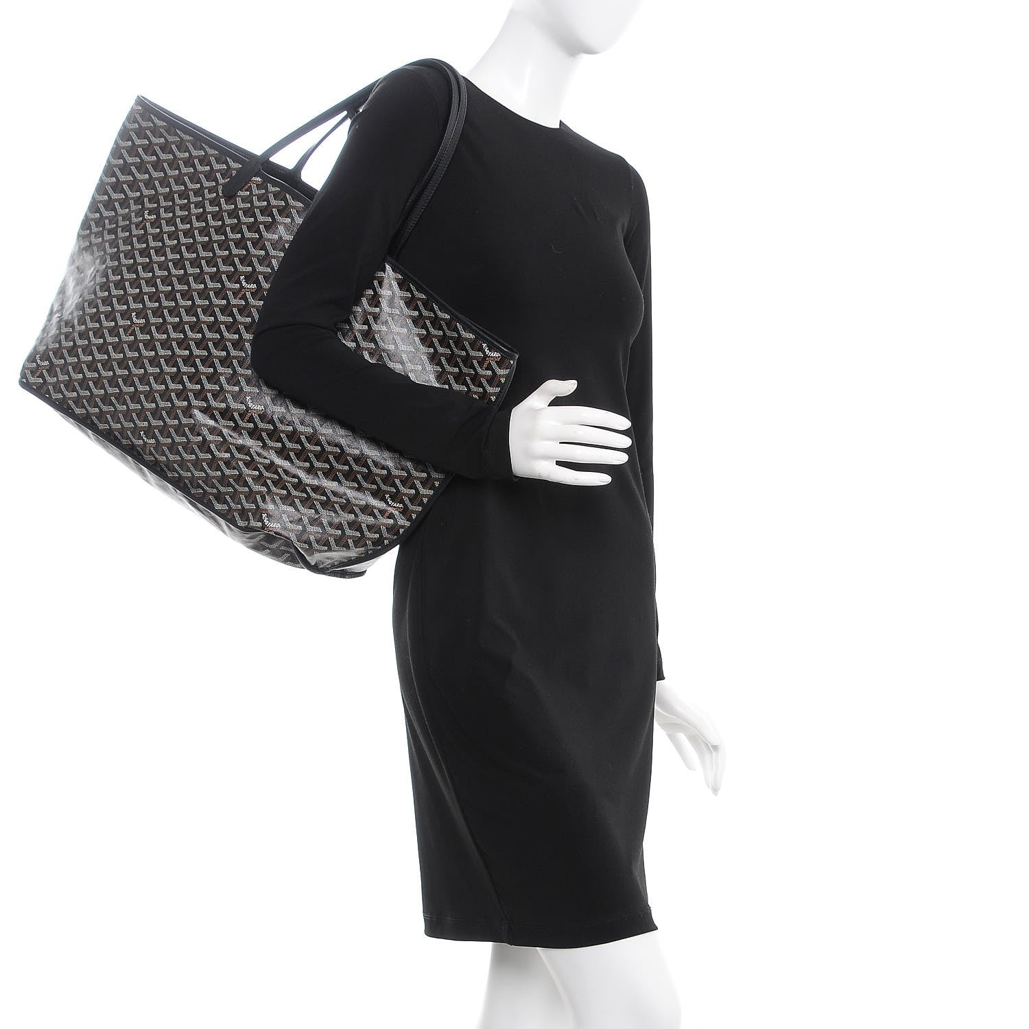 Goyard Goyardine Reversible Anjou GM Black 3 of 12