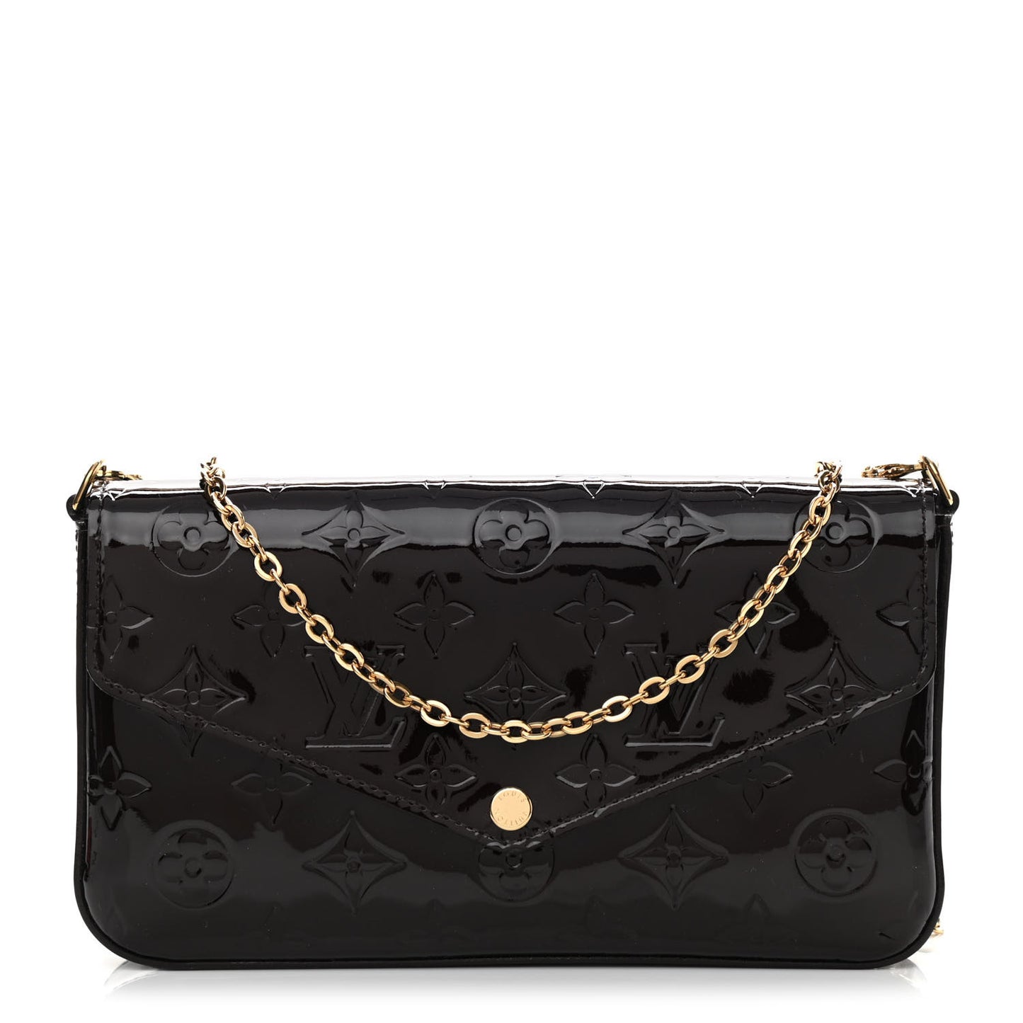 Vernis Pochette Felicie Chain Wallet Amarante