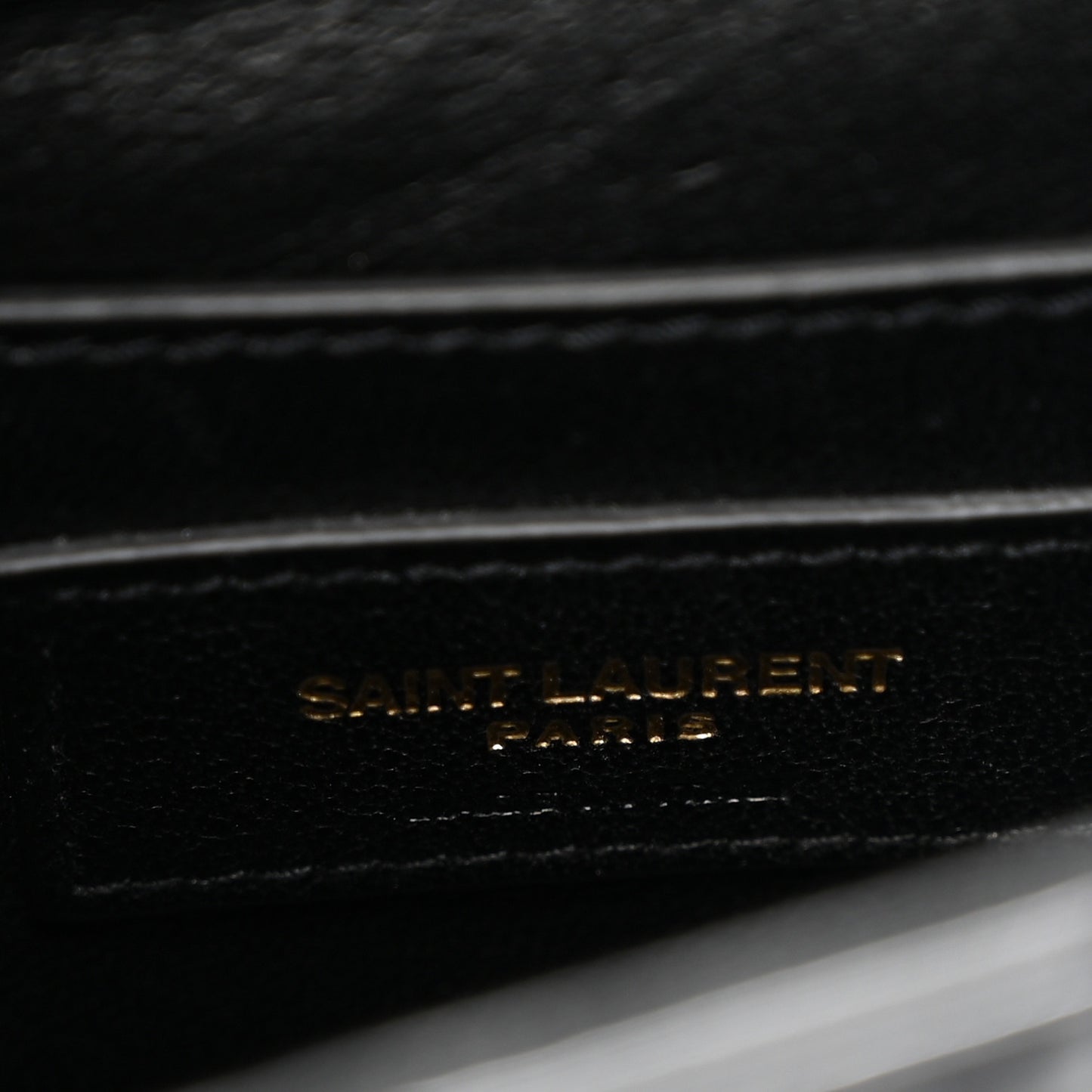 Patent Calfskin Matelasse Monogram Small Vicky Chain Bag Black