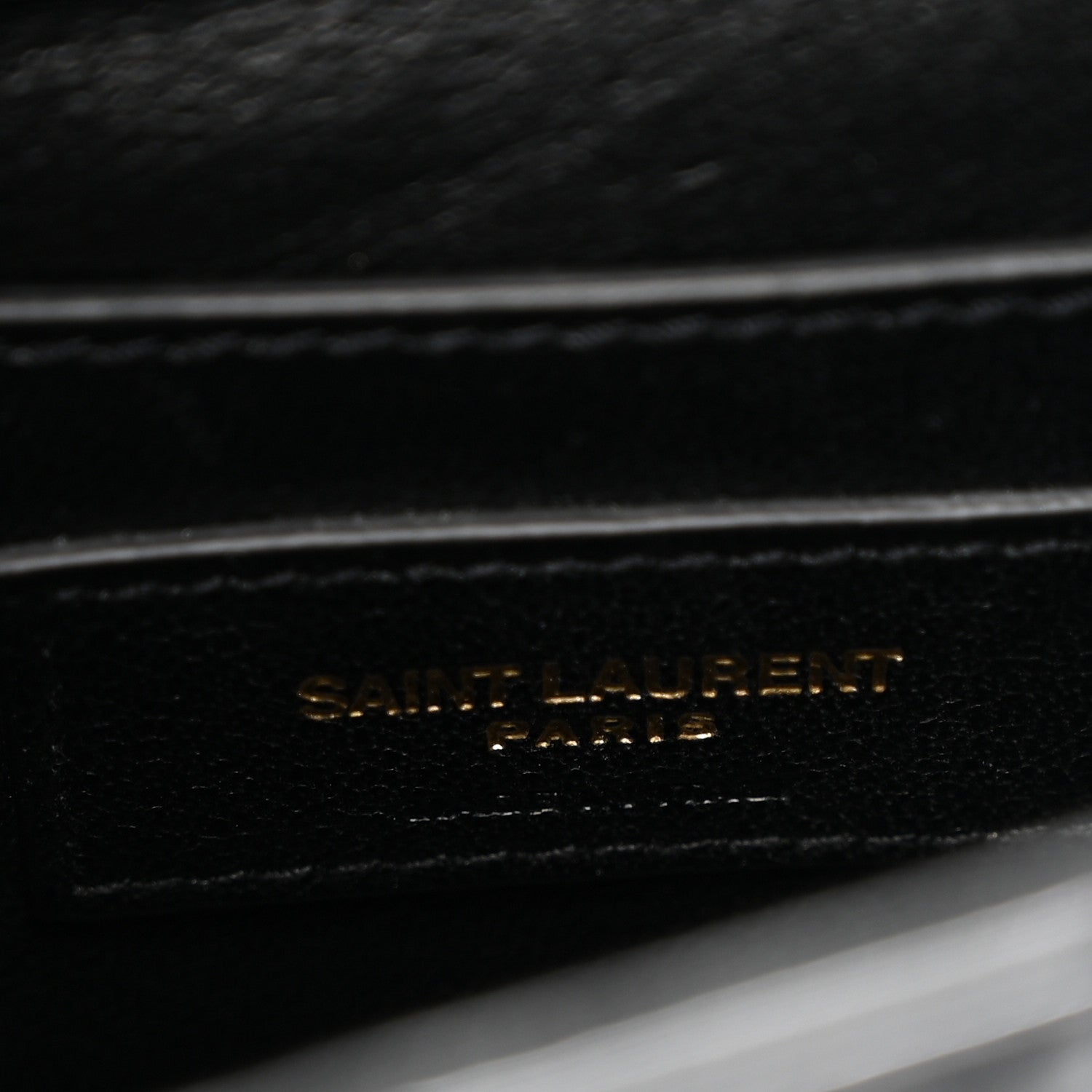 Saint Laurent Patent Calfskin Matelasse Monogram Small Vicky Chain Bag Black 7 of 11