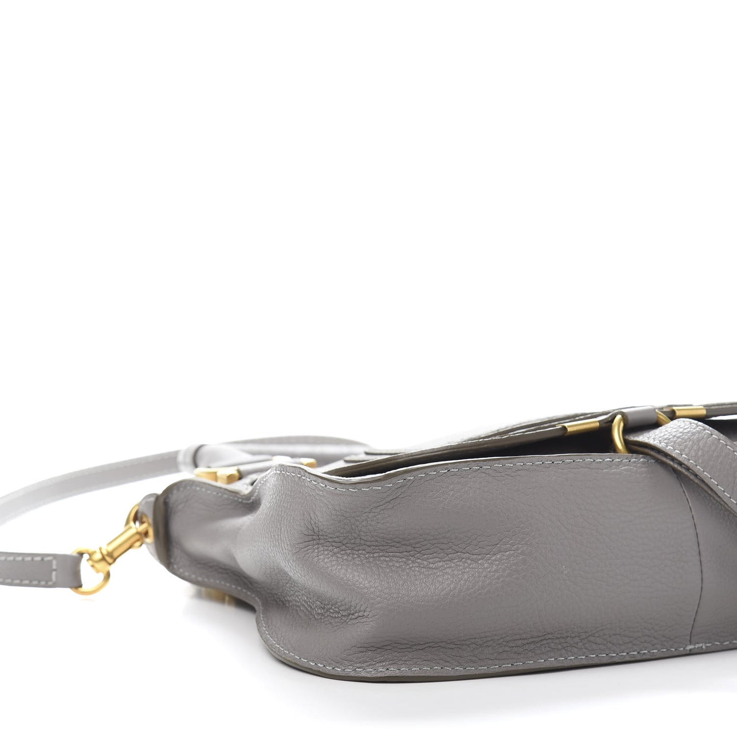 Calfskin Small Marcie Satchel Cashmere Grey