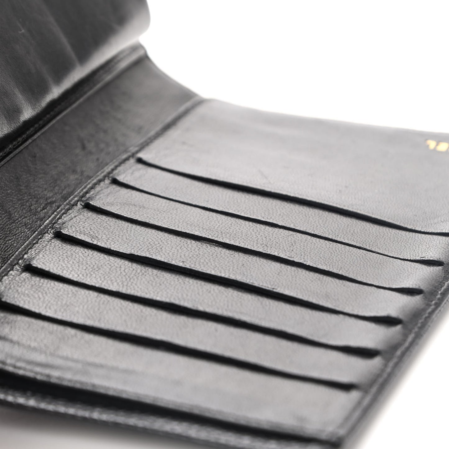Caviar Timeless CC French Wallet Black