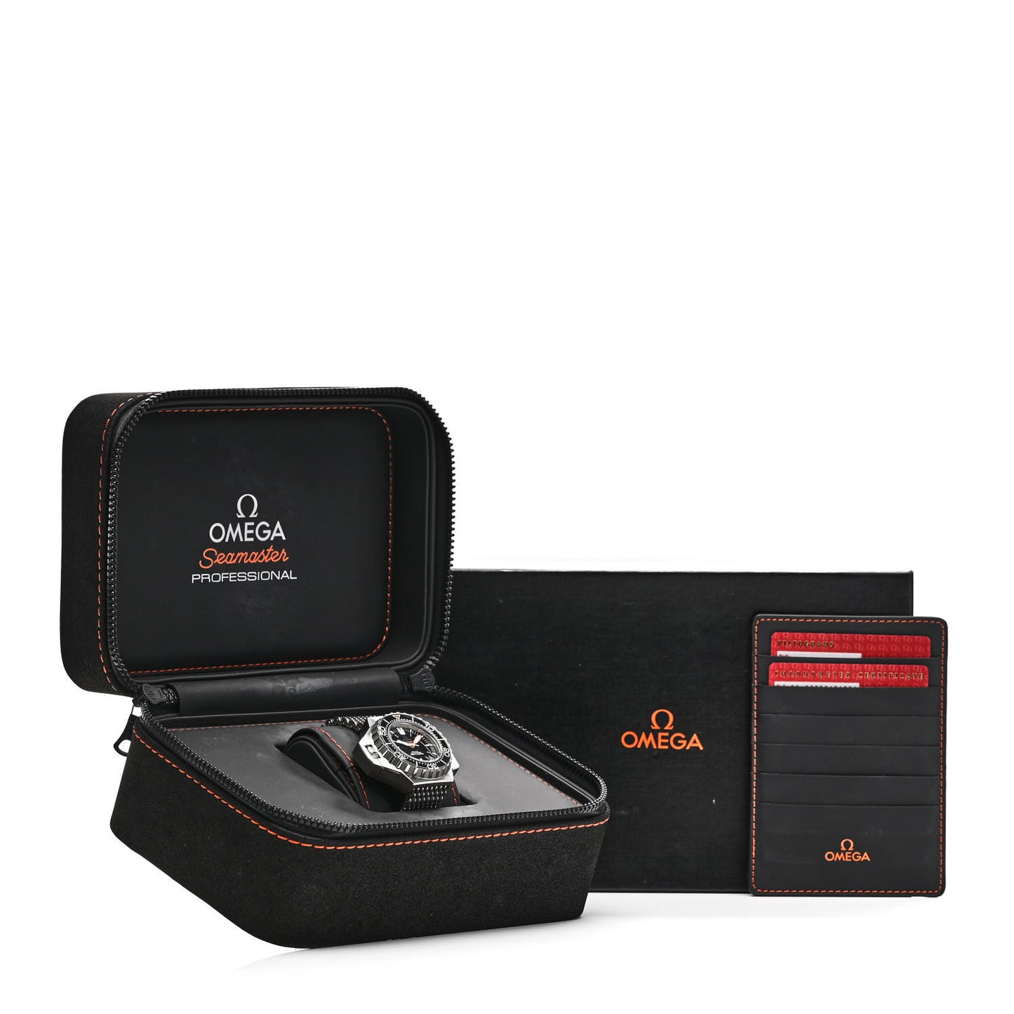 Stainless Steel 48mm Seamaster PloProf Automatic Watch Black 224.30.55.21.01.001