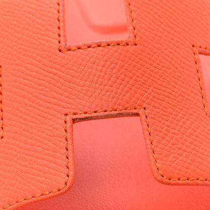 Hermes Epsom Oran Sandals 37.5 Orange Poppy 11 of 13