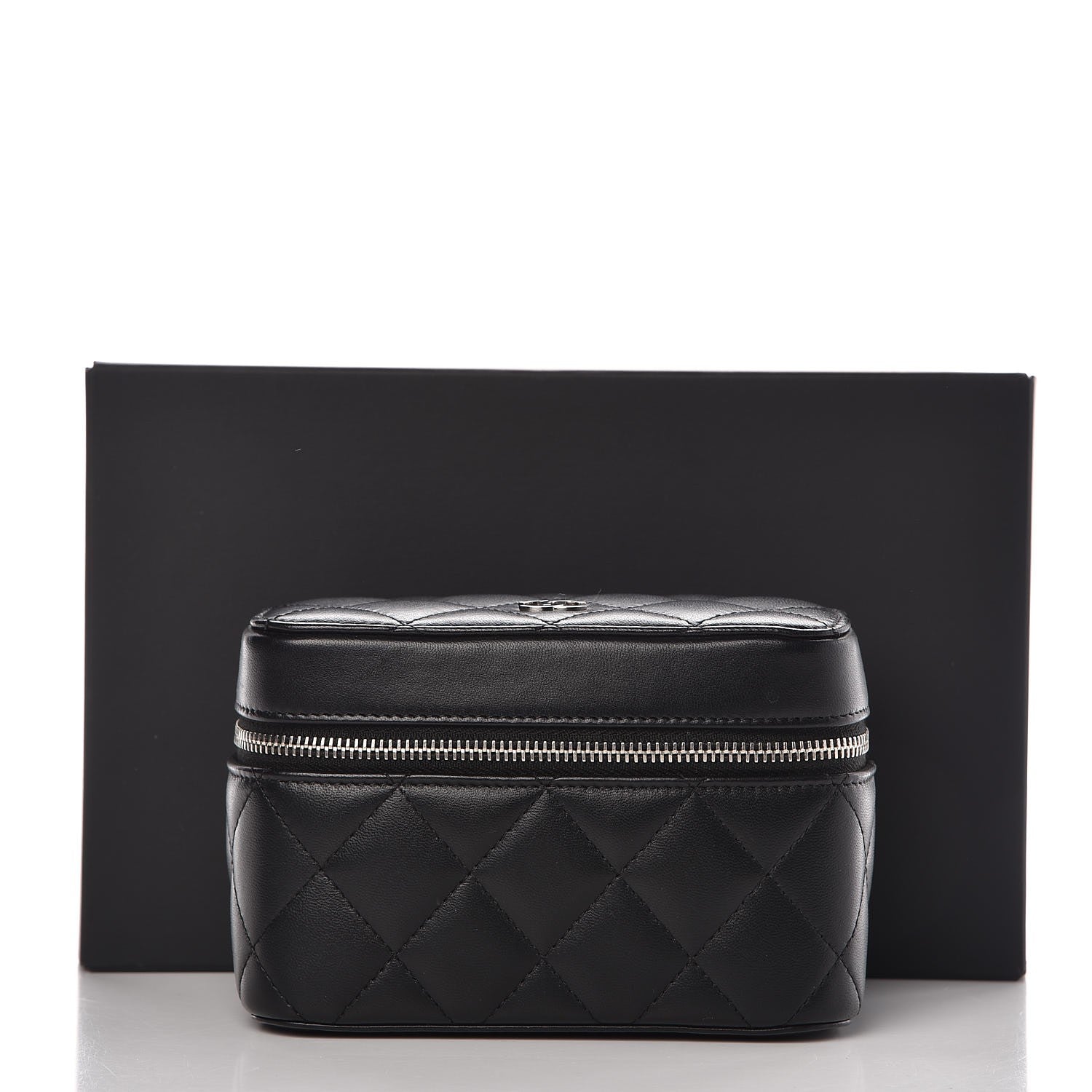 Chanel Lambskin Quilted Watch Case Black 10 of 10