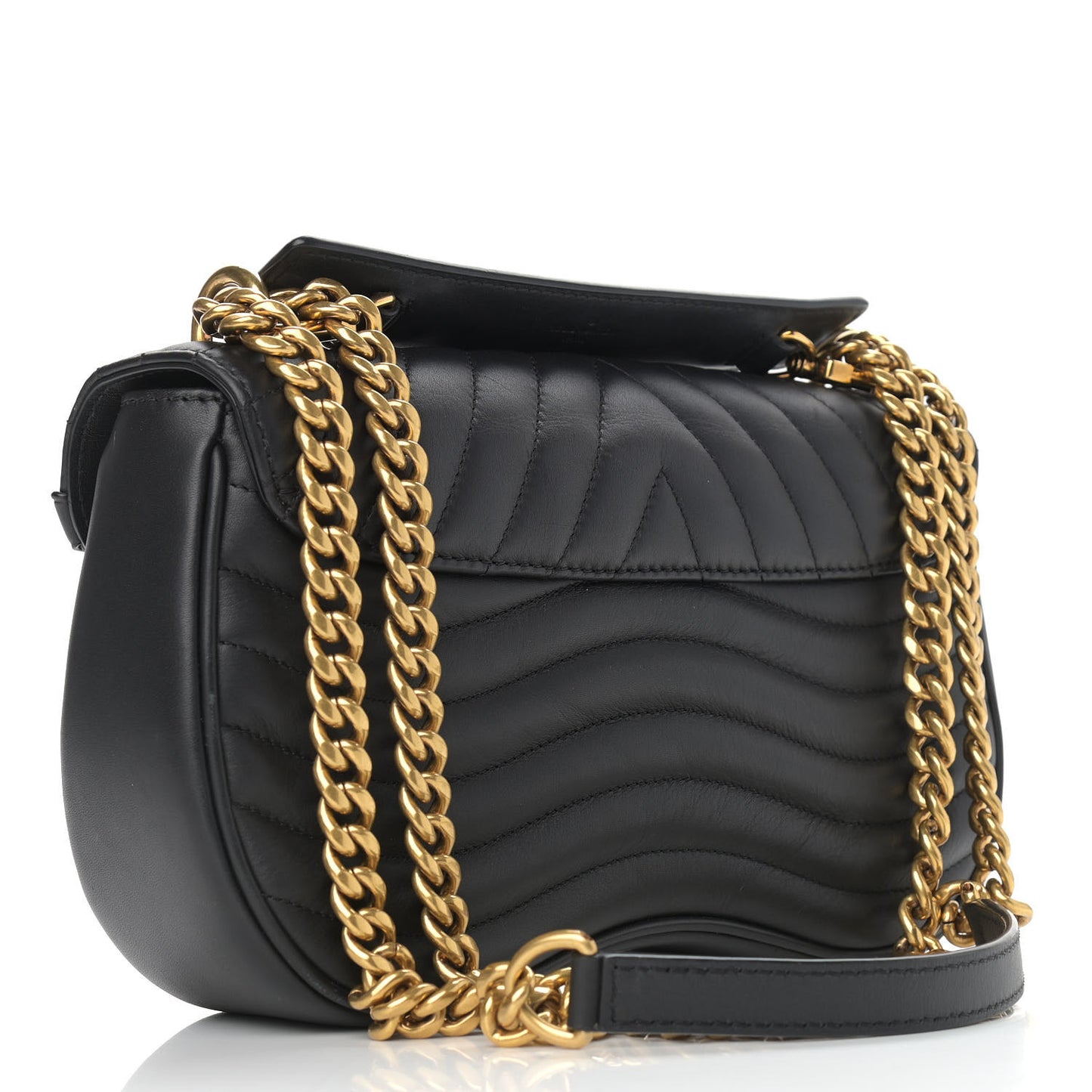 Calfskin New Wave Chain MM Black