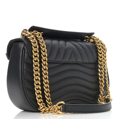 Louis Vuitton Calfskin New Wave Chain MM Black 3 of 10