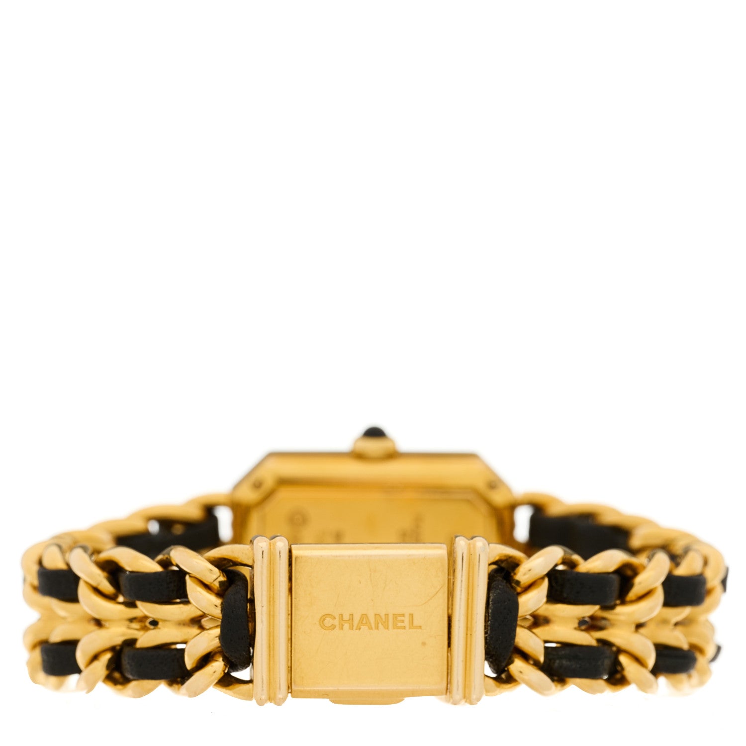 Chanel Stainless Steel Lambskin 20mm Chain Premiere Quartz Watch Gold M 3 of 4