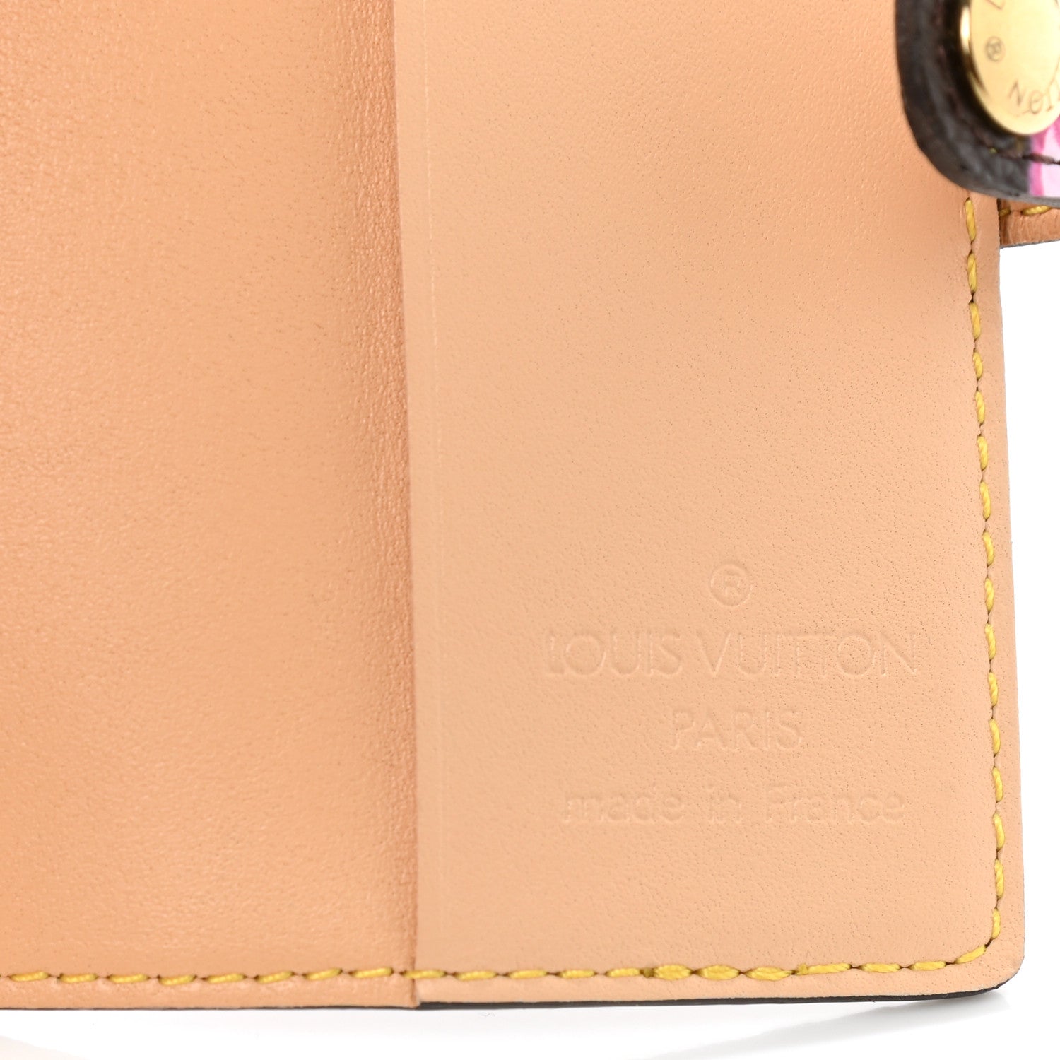 Louis Vuitton Monogram Cherry Blossom Carnet de Bal Mini Agenda Cover Brown 6 of 6
