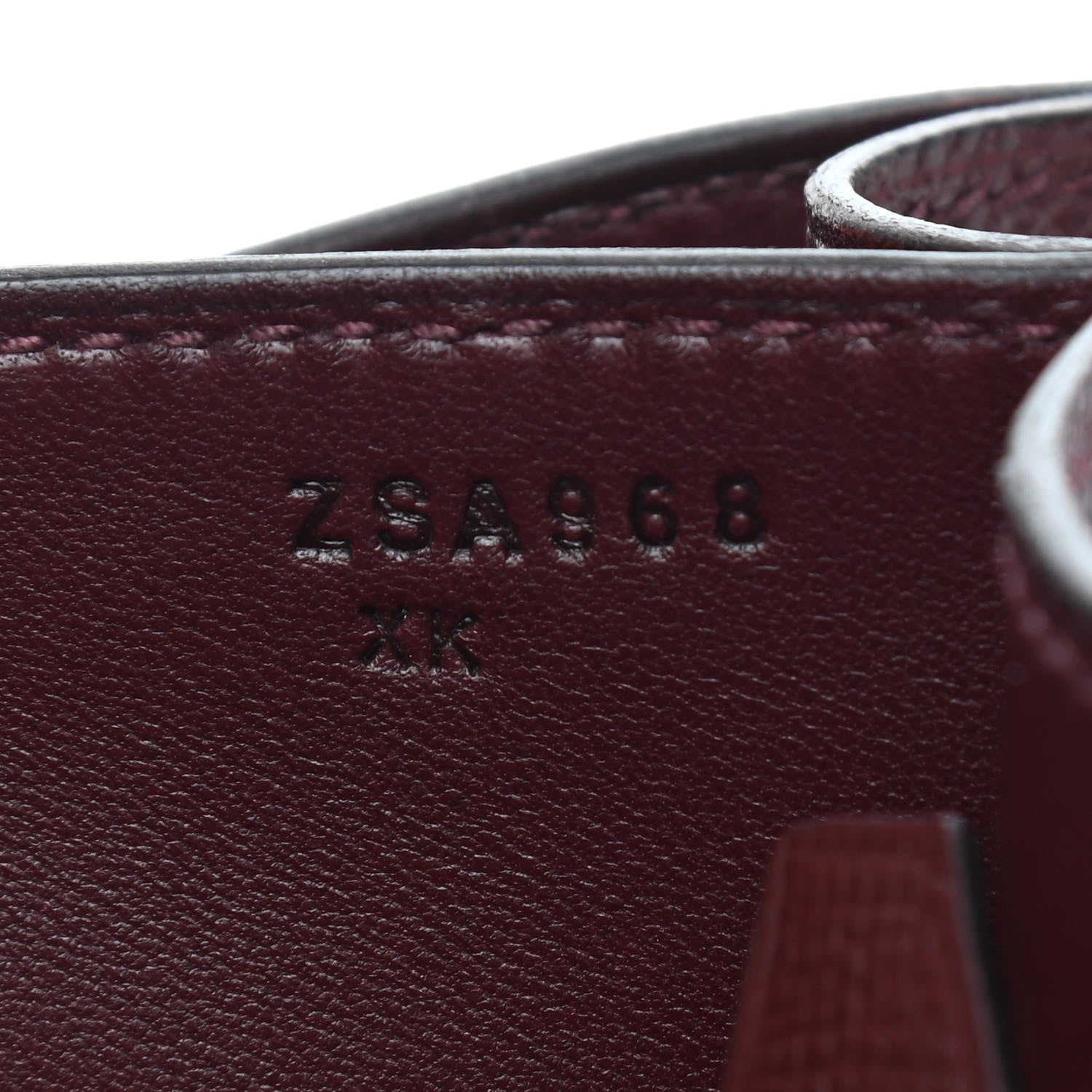 Hermes Epsom Horseshoe Enamel Constance 24 Bordeaux Black 7 of 9