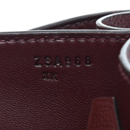 Hermes Epsom Horseshoe Enamel Constance 24 Bordeaux Black 7 of 9