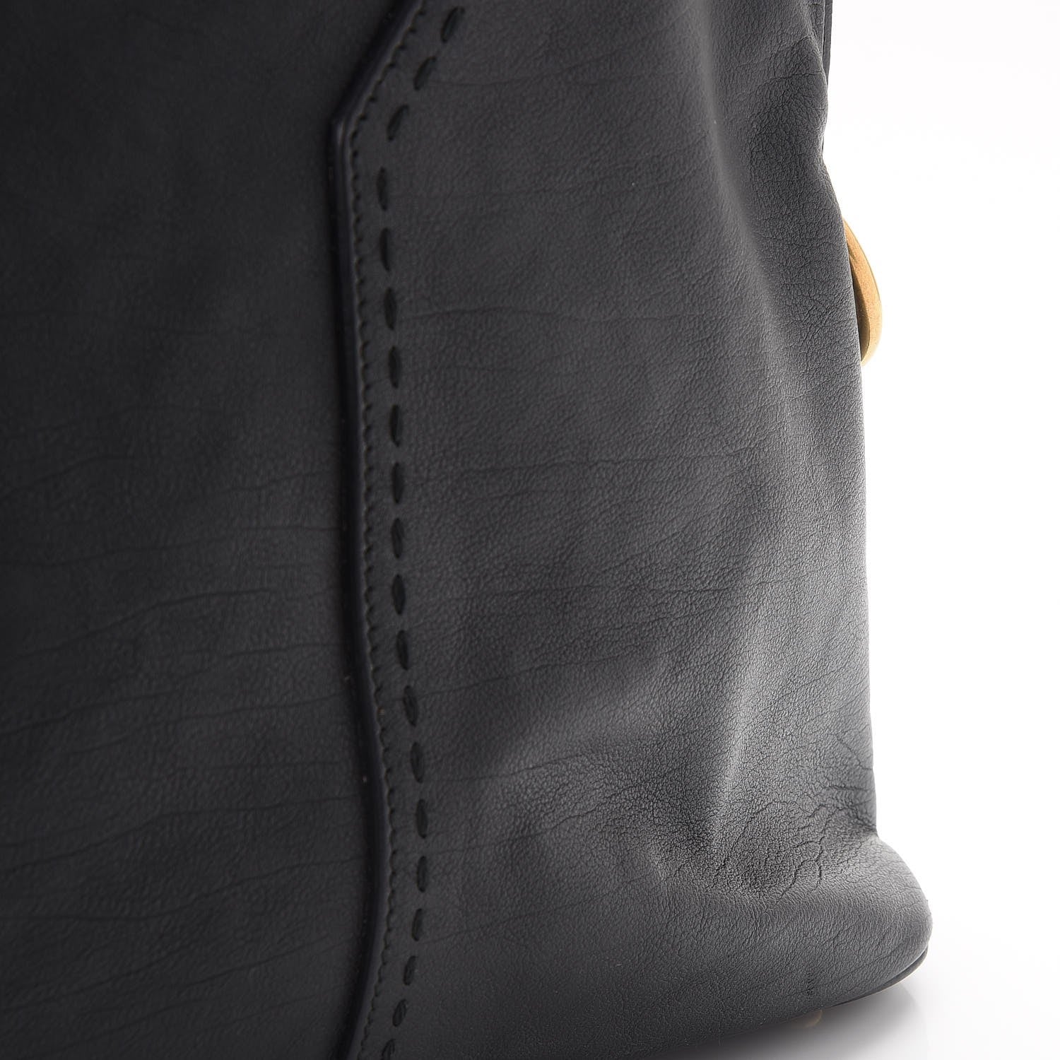 Saint Laurent Calfskin Oversized Muse Black 9 of 9