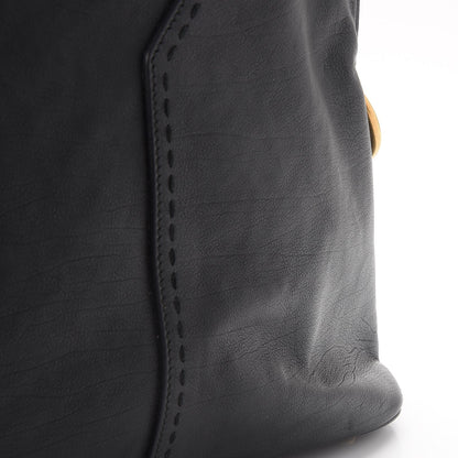 Saint Laurent Calfskin Oversized Muse Black 9 of 9