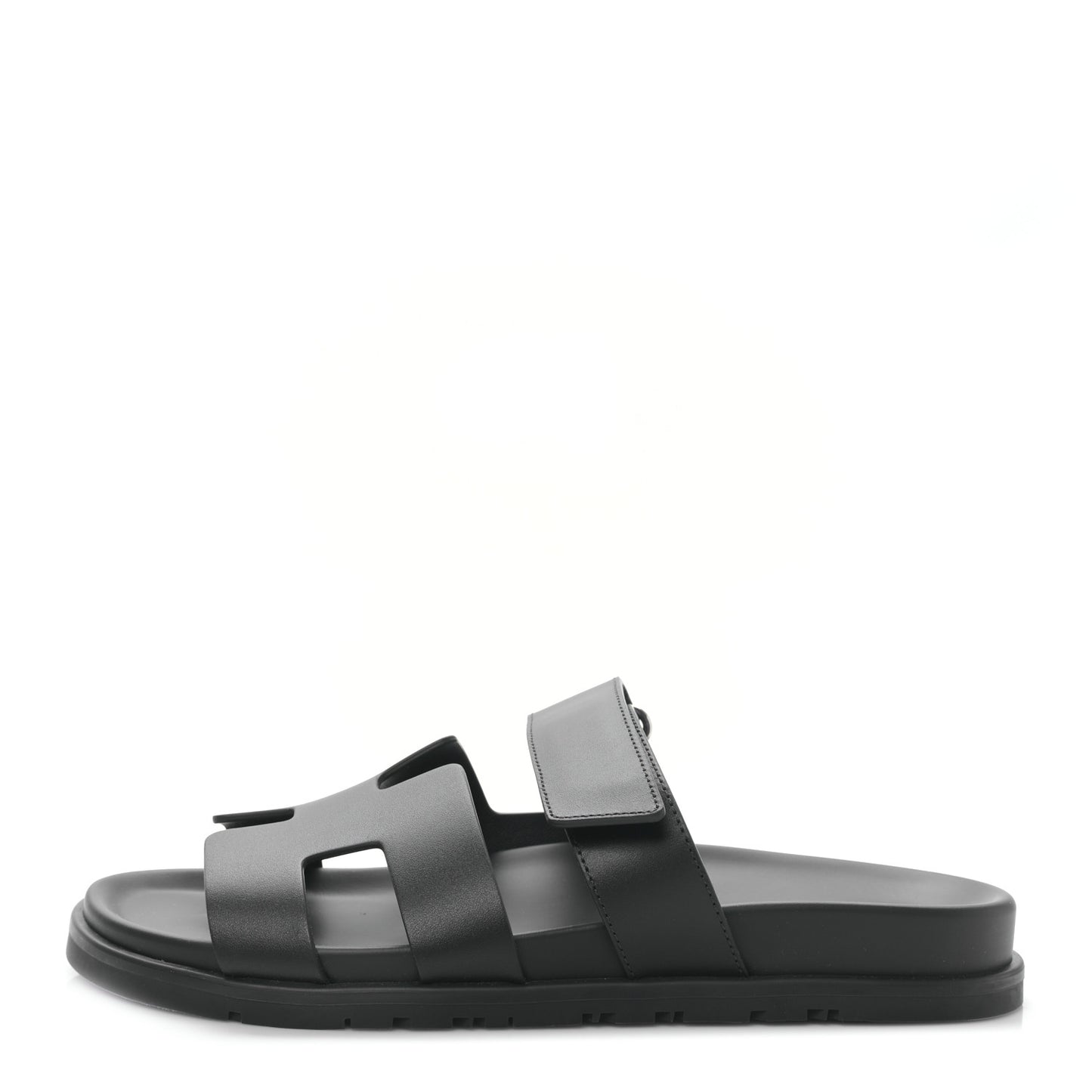 Calfskin Womens Chypre Sandals 39.5 Black