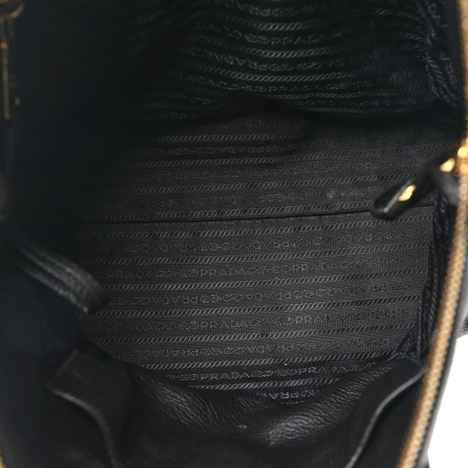 Prada Vitello Daino Tote Black 4 of 9