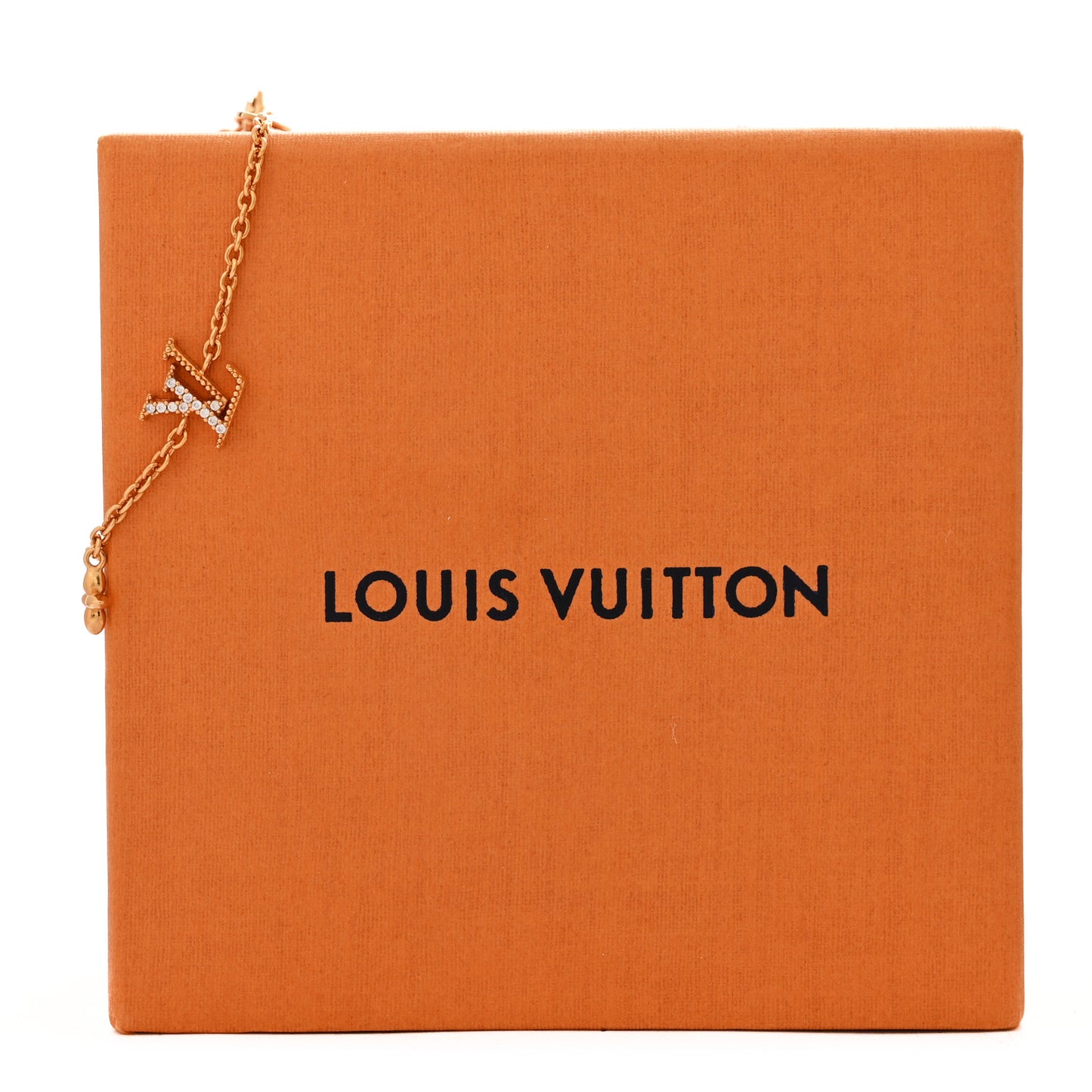 Metal Crystal LV Iconic Bracelet Gold