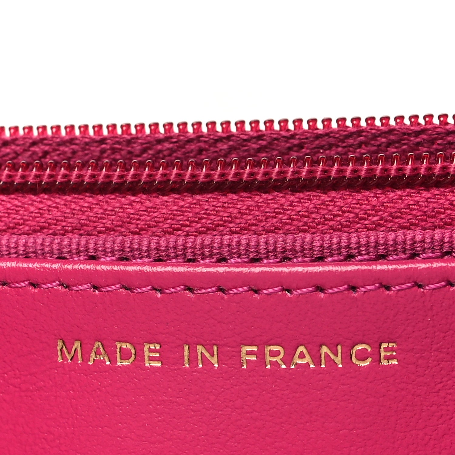 Chanel Caviar Quilted Wallet on Chain WOC Fuchsia 7 of 12