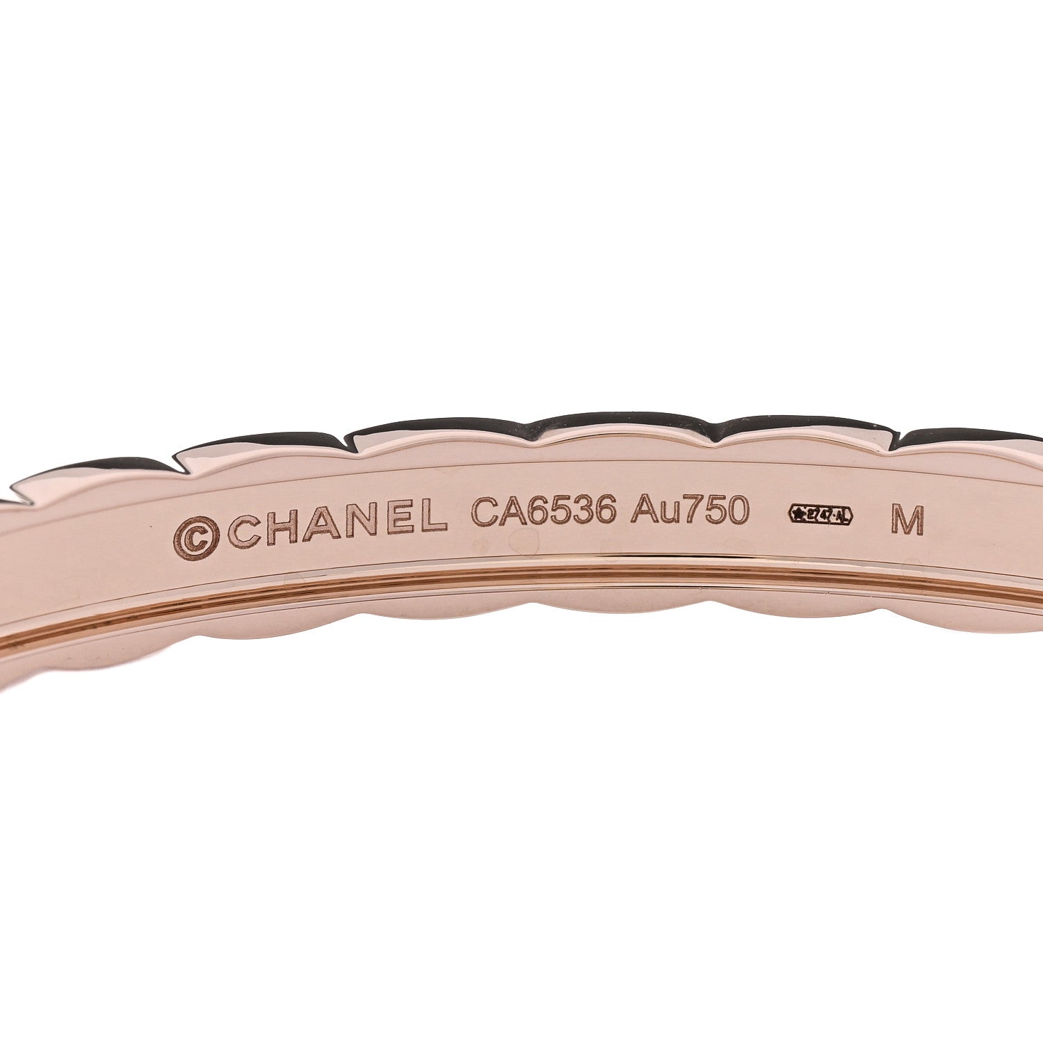 Chanel 18K Beige Gold Diamond Coco Crush Bracelet M 3 of 3