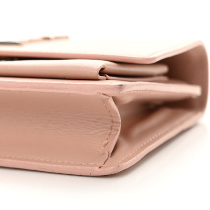Saint Laurent Calfskin Monogram Sunset Chain Wallet Light Pink 9 of 19